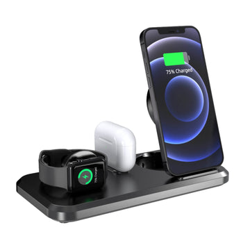 3-in-1 Fast Wireless Charger Charging Stand