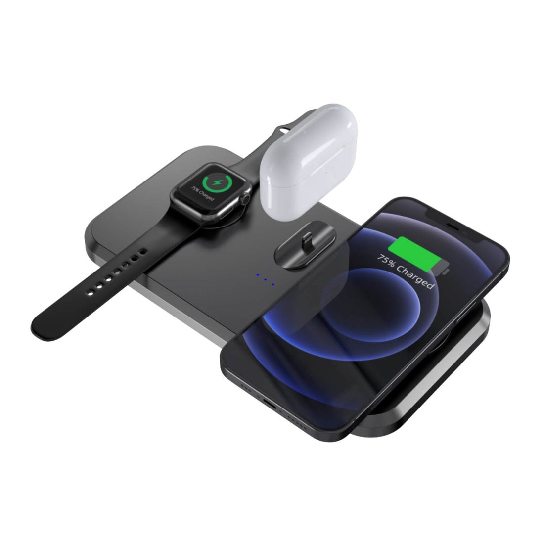 3-in-1 Fast Wireless Charger Charging Stand