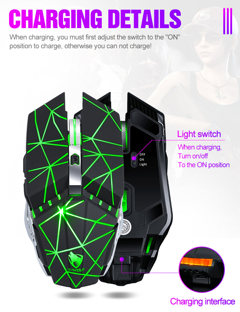 6-Button Wireless Gaming Mouse